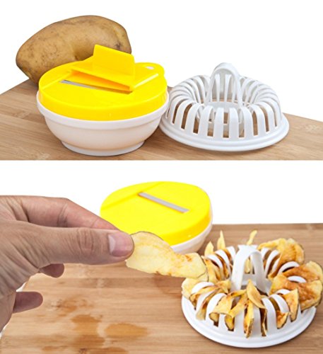 Bestland Mikrowelle Oven Baked Kartoffelchips Maker DIY Öl frei Homemade Device - 3