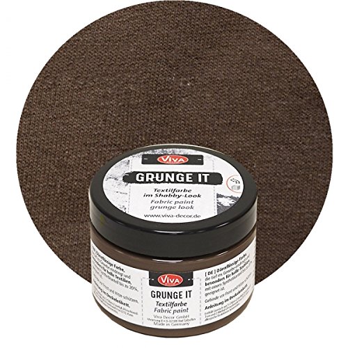 Grunge It 150ml -Mud- Viva Decor Textilfarbe & Stoffmalfarbe