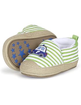 Sterntaler Baby Jungen Espandrilles Krabbel-& Hausschuhe, Grün (Sommergrün), 20 EU