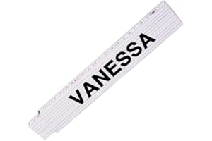 EUROFOTO Zollstock mit Namen Vanessa für Frauen | Hochwertiges Marken-Metermaß | Glieder-Maßstab mit Namen bedruckt | Viele Namen zur Auswahl