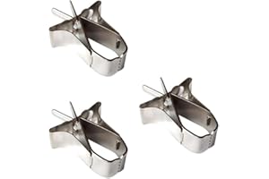 Balacoo 3pcs Birds Food Holder Pet Parrot Fruit Vegtable Clip Feeder Device Pin Clamp Bird Cage Accessories