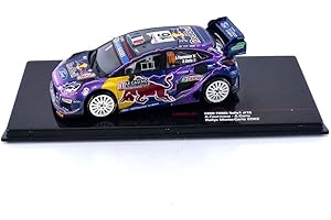 COCHESDEMETAL Compatible con Ford Puma Rally1 WRC Nº16 Fourmaux/Coria Rally Montecarlo 1:43 IXO Models RAM831