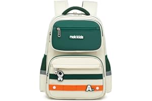 Cusangel Kinderrucksack Mädchen Jungen Teenager Schulrucksack, Ergonomischer & Anpassbarer Schulranzen, Wetterfester Rucksack Kinder mit Brustgurt