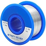 TiGree Solder 60/40 Rosin Core Flux Solder Wire Tin Lead Reel for Soldering, 0.039'' 50g