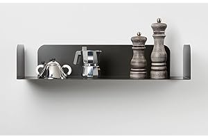 ‎D-SEGNO D-Segno Wandregal Metall - Regal Wand, Einzigartiges minimalistisches und modernes Design, Wandbuchhalter, Regal Metall, Modernes Wandregal, Made in Italy