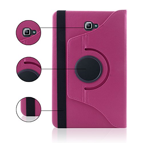 SAVFY Ultra Dünn Samsung Galaxy Tab A 10.1 Hülle Case mit Standfunktion und Auto Sleep / Wake Up Funktion Schutzhülle 2016 Version SM-T580N SM-T585N, weiß - 7