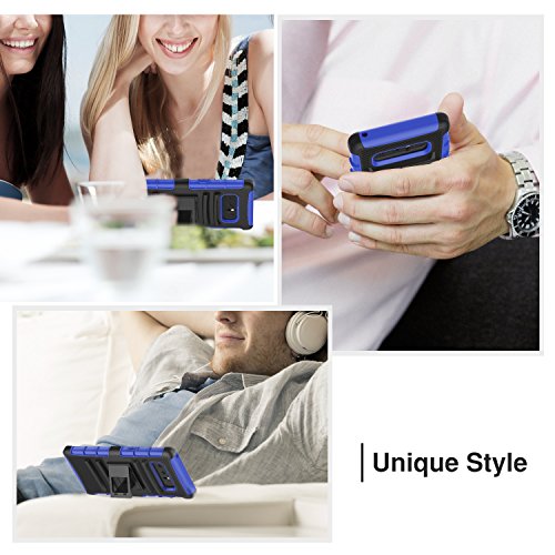 MoKo Funda Samsung Galaxy Note 8 - Holster Funda con Soporte y Girable Clip  Heavy Duty  Robusto Resistente a la ca  da Funda Case para Samsung Galaxy Note 8  2017   Azul
