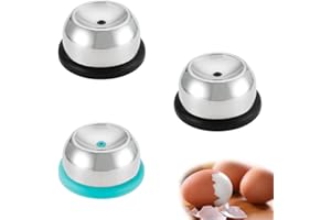 Belvanr Pique Oeuf Lot de 3 Outil de Perceur d'oeufs Presse-œufs en Acier Inoxydable,Pics à Oeufs en Acier Inoxydable Semi-Automatiques,Pricker aux Oeufs Egg Piercer,Outil d'ouvre-œuf Piquer Diviseur