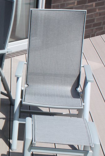 Preisvergleich Produktbild Klappsessel ALU-KLAPPSESSEL SILBER CATANIA 55455