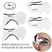 Travelmall 4PCs Stencils For Perfect Cat Eyeliner And Smoky Eyes Eyebrows Template Card Makeup Tool Stencil for The Perfect Winged Cat Eyeliner. (SOFT)