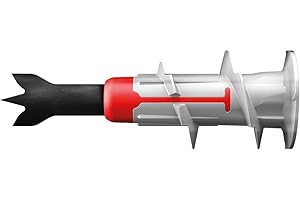 fischer - DuoBlade con Tornillos | Tacos para Pladur Autoperforantes para Colgar Cuadros Sin Taladrar | Soporte de TV, Relojes | Aplicación Facil con Destornillador de Punta PZ 2 | (10 Uds.)