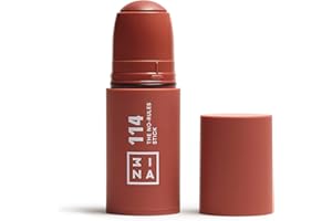 ‎3INA 3INA MAKEUP - The No - Rules Stick 114 - Hellbraun Blush Stick für Augen Lippen Wangen mit Hyaluronsäure - Cream Blusher für Natürliches und Leuchtendes Finish - Vegan - Cruelty Free