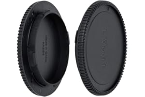 JJC Housing Cap + Rear Lens Cap with Leic. SL3, SL2, SL, TL, T, CL, Panasonic S1, S1R, S1H, S5, S5II, S5IIX, Sigma FP, FP L Cameras and Leic., Panasonic, Sigma L Mount Lens (1 Set)