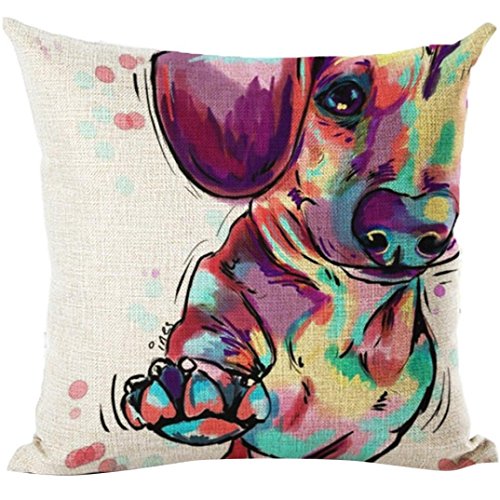 Clearance! Kavitoz Cute Animal Sofa Bed Home Decoration Festival Party Pillow Case Cushion Cover 45cmx45cm (H)