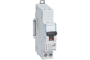 LEGRAND - Disjoncteur Phase + Neutre 230V DNX³ - Pouvoir de Coupure 3000A - 32A Courbe C - Bornes automatiques - 1 Module - Fabriqué En France