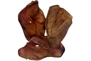 LIFEBOUND Oreilles de porc séchées de qualité supérieure pour chiens - Article à mâcher pour petits et grands - Produit à mâcher en porc - Friandises pour chien - Sans céréales - Friandises à mâcher pour chien