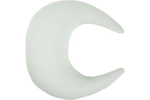 ‎SNUGGLE ME snuggle me® Stillkissen klein - Stillmond mit Stillkissenbezug aus 100% Bio-Baumwolle, Stillhörnchen mit Fiberfill-Faserkern, Maschinenwaschbar & Atmungsaktiv (Sage)