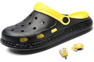 Yeeteepot Kinder Clogs Pantoffeln Jungen Mädchen Gartenschuhe Strand Sandalen Atmungsaktiv Rutschfeste Badeschuhe Pantoletten Niedliche Cartoon Hausschuhe