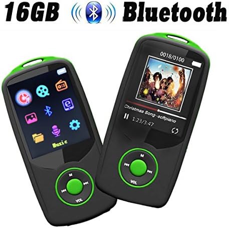 CFZC MP3 Music Player with Bluetooth 4.0, Bluetooth Player 16GB Lossless Music Player with Voice Record-Support 64GB