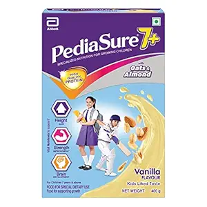 Pediasure 7+ Specialized Nutrition Drink Powder for Growing Children Vanilla Flavour 400 gm
