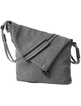 Damen Leinwand Umhängetasche Schultertasche Messenger Bag