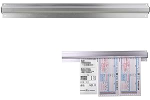 VILAGI Tab Grabber, Ticket Holder Restaurant Tab Order Grabber Kitchen Order Holder 45cm Aluminium Ticket Grabber Wall-Mounted Ticket Rail Rack Holder Bill Receipt Holder Food Catering Hold Orders Cafes Bars