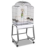 Inklusive Näpfe, Sitzstange und Rollständer