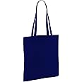 Wonky Line Premium Cotton Tote Bag, Eco-Friendly Shopping Bag, 100% Cotton Canvas, Reusable Grocery Cloth Bag, Extra Strong Long Handle Double Stitched Ideal for Printing