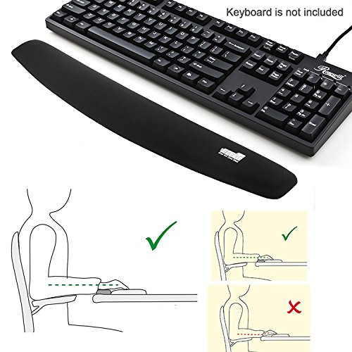 Kit Teclado ergon  mico y rat  n EEEKit con espuma con efecto memoria Resto de mu  eca Mousepad  Ultra suave Pad de teclado  Wrist Rest Pad Kit 