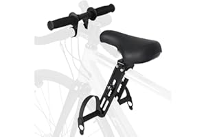 Mineup Asiento Bicicleta Niño Delantera, Asiento Infantil de Ciclismo Ajustable con Manillar, Silla Bicicleta niño para Niños Delantero para Adultos para Niños de 2 a 6 Años, hasta 48 Libras
