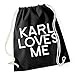 Produktbild Karl Loves Me Gymsack Black Certified Freak