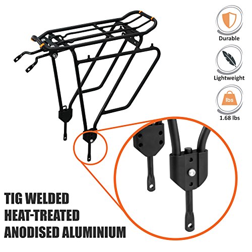 Ibera Fahrrad-Gepäckträger, Fahrradgepäckträger, PakRak Bicycle Touring Carrier Plus+ Frame-mounted for heavier top & side loads - 2