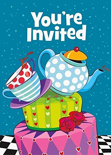 MAD HATTER TEA PARTY Tableware & Decorations (Birthday/Alice In Wonderland)