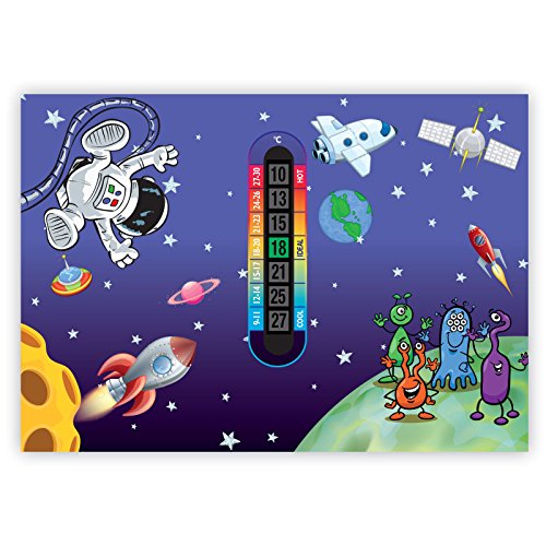 A5 Space Nursery and Baby Room Thermometer