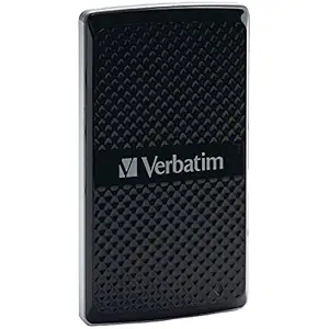 Verbatim 128GB Vx450 External SSD, USB 3.0 with mSATA Interface, Black 47680