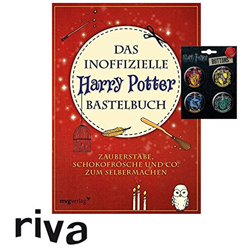 Preisvergleich Produktbild HARRY POTTER Das inoffizielle Bastelbuch: Zauberstäbe, Schokofrösche und Co. zum Selbermachen Taschenbuch + 1. original Button