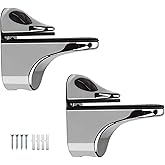 16 Adjustable Glass Shelf Support Brackets Bathroom Support - United Kingdom