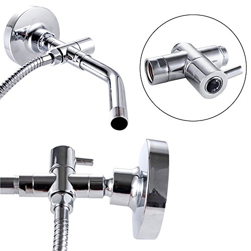 OUTOWIN Massives Messing Chrom poliert PV4 3-Wege Umschaltventil für die Dusche, BSP-Gewinde (0,5 Zoll / 12,7 mm) - 4