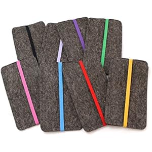 Handytasche aus Filz mit Gummiband, verschiedene Farben, Maßanfertigung passend für jedes Handymodell