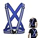 Produktbild TOMALL Reflektierende blaue Weste für Radfahren Walking Jogging Laufen Outdoor Sports Gear