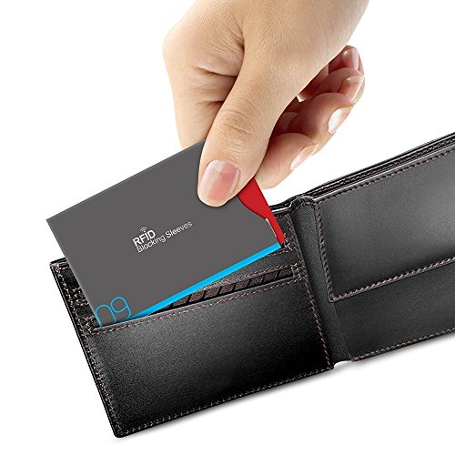 Bloqueo RFID  Aerb 16-Pack Tarjeteros para Tarjetas de Credito y Pasaporte  12 Protectores Tarjeta Credito   4 Protectores Pasaporte 