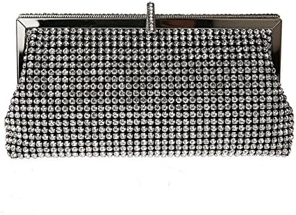 Rhinestone buckle bag Fashion evening bag Ladies hand bag-A