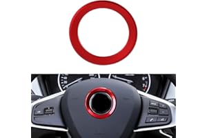‎BLINGOOSE BLINGOOSE Auto Zubehör für BMW Lenkrad Logo Abdeckung Embleme Aufkleber Accessoires Deko Rot Kompatibel BMW 3 5 7er X1 X3 X5 X6 Z3 Z4 E30 E34 E36 E39 F15 F16 Aluminium Legierung
