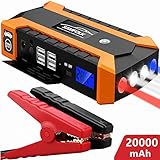 🚗EINFACH ZU BEDIENEN: Keine Fachkenntnis erforderlich, schließen Sie einfach das starterkabel an und Sie können Ihr Auto problemlos starten. Das ultra-sichere und ausfallsichere Design gibt Ihnen die Sicherheit, unser car battery charger zu verwenden