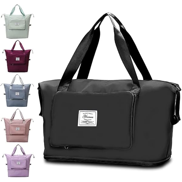 The Foldie® Foldable Travel Tote Bag - Compact Weekender That Expands To 40L, Water-Resistant & Airline Approved