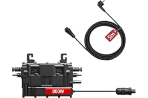 EONLAND EON-MI800S Micro-onduleur 800W, Double MPPT, 16–60V DC, contrôle par Application WiFi et Bluetooth, Plug & Play, IP67, certifié VDE, léger, idéal pour Une Centrale Solaire de Balcon
