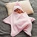 Tuppence and Crumble Star Baby Wrap Baby Pink Size Small