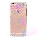 Produktbild iPhone 5 5S 5G / iPhone SE Silikon Hülle,Lonchee Bunte Muster Weich TPU Handy Hülle Durchsichtig Transparent Etui Cover Case Protective Shell Soft Schutzhülle Telefon Kasten für iPhone 5 5S 5G / iPhone SE – Löwenzahn