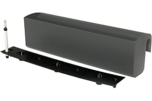 ‎VIVANNO VIVANNO Balkonkasten mit Halterung & Bewässerungssystem BALKONA Classico Dunkelgrau 80 cm lang