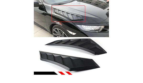 FOR 2016-2018 10TH GEN HONDA CIVIC DECORATIVE MATT BLACK JDM HOOD 